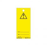Yellow Exclamation Lockout Tagout Tags